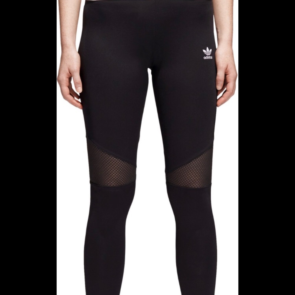 Adidas black noir tights
